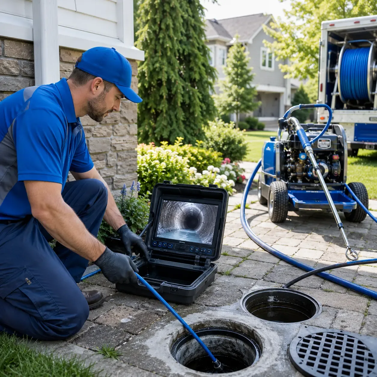 Outdoor drain cleaning professionals serving Waterboro, ME