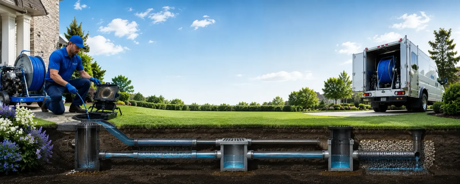 Outdoor drain cleaning information for Waterboro, ME
